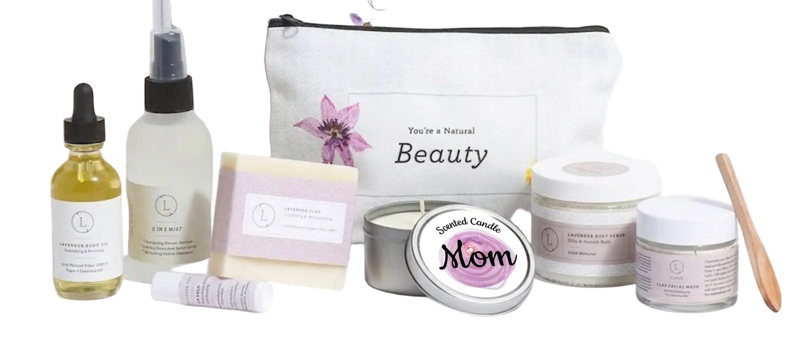 A Mother’s Day Ultimate Relaxation Spa Gift Box – All-Natural Lavender Retreat with Personalized Lid